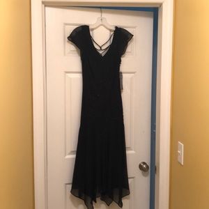 NWT - Black Handkerchief Dress - Size 6